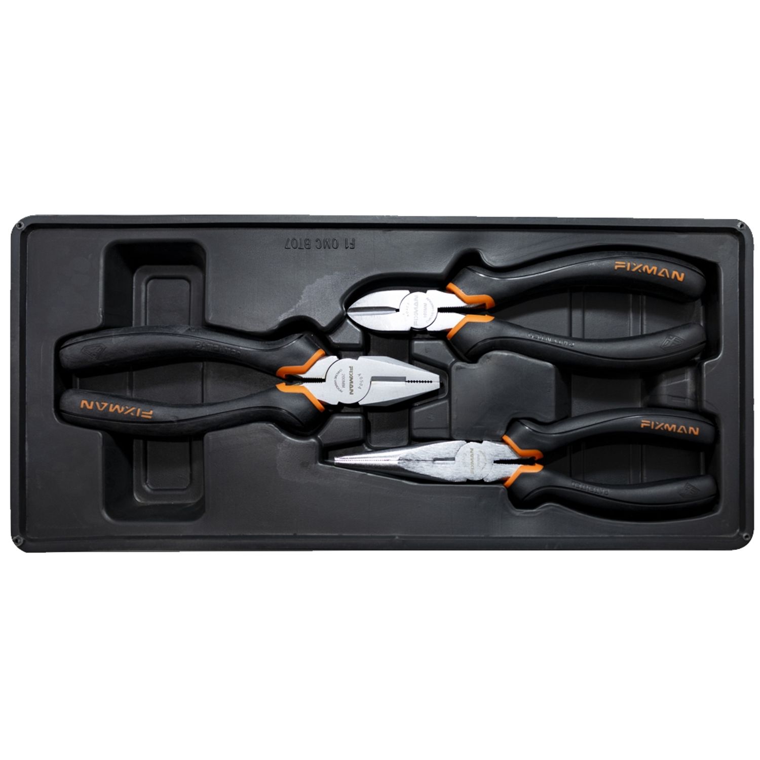 FIXMAN 3-pc Pliers Set (combination 8'ncutting 7.5' Long Nose 8')